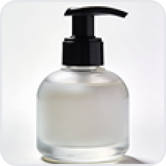 Frosted Glass Pump Soap Dispenser