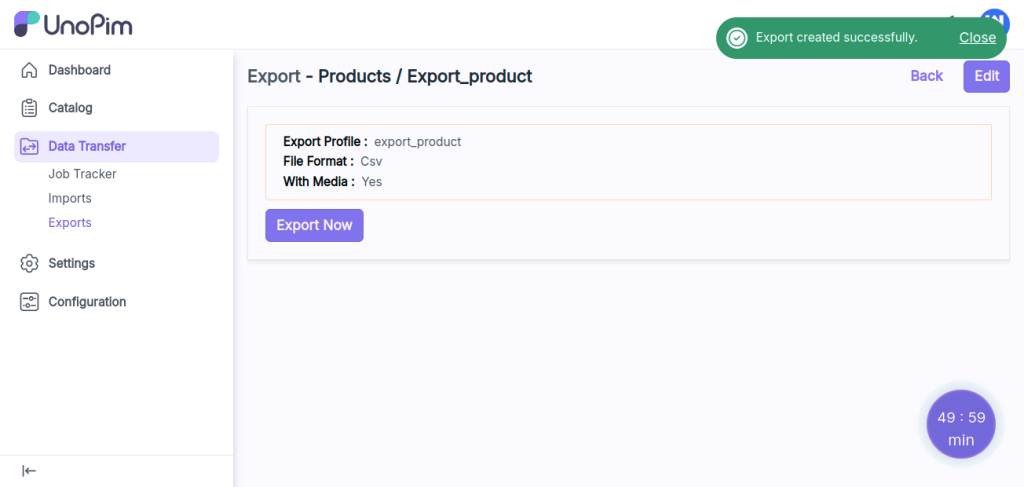 saveexportprofile