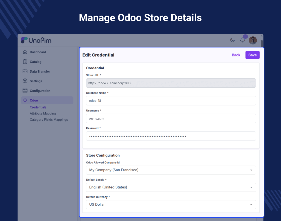 UnoPIM Odoo Connector Slider Image 1