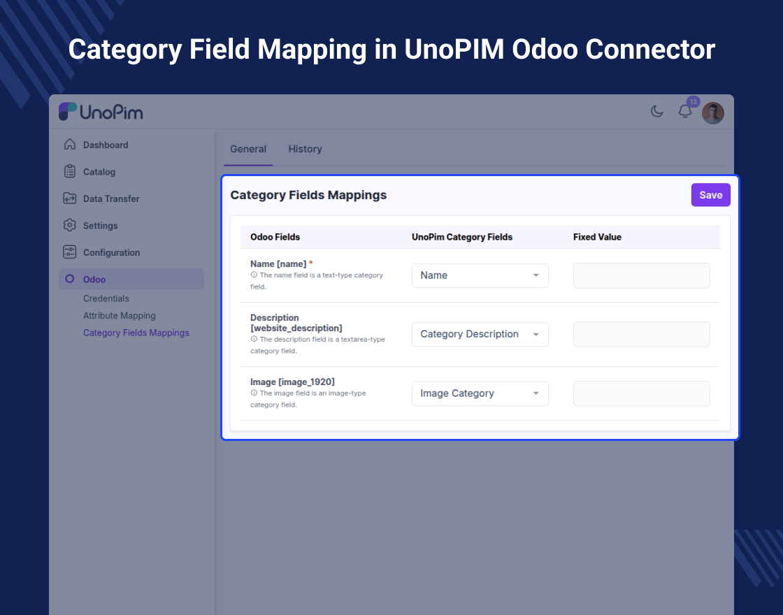 UnoPIM Odoo Connector Slider Image 4