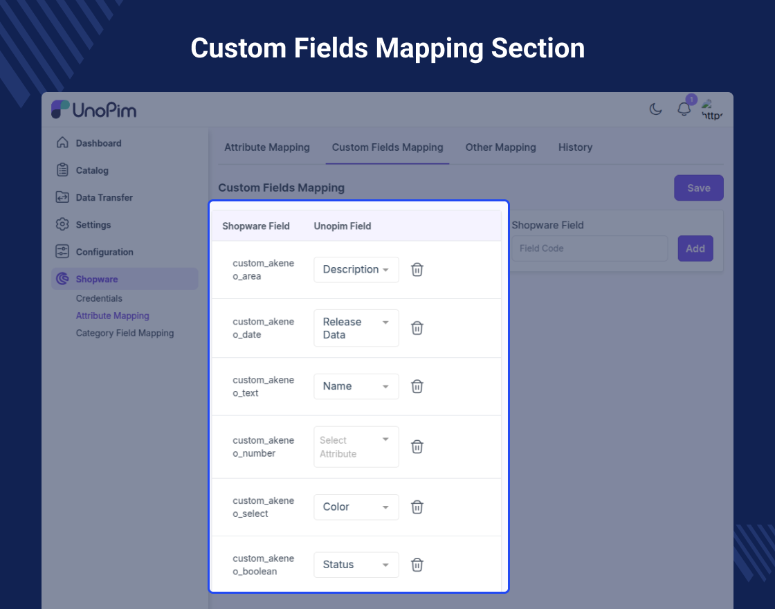 UnoPim Shopware 6 connector Slider Image 4