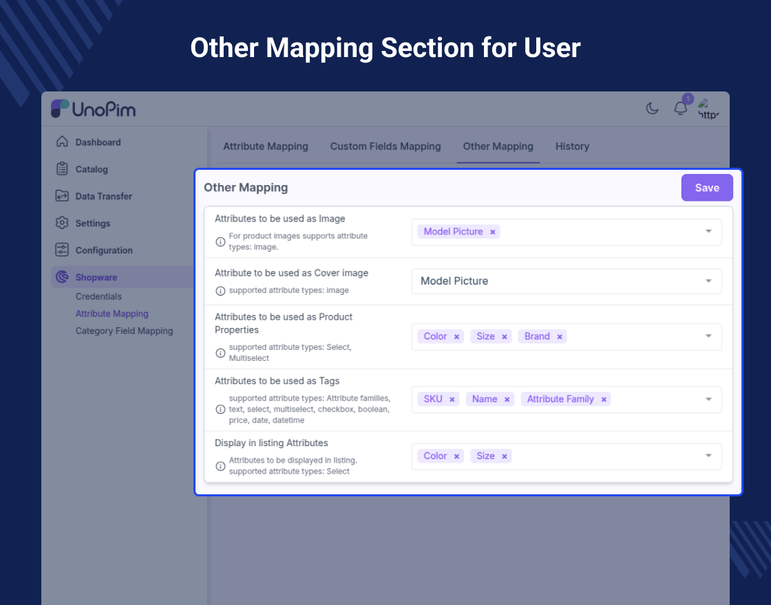 UnoPim Shopware 6 connector Slider Image 5