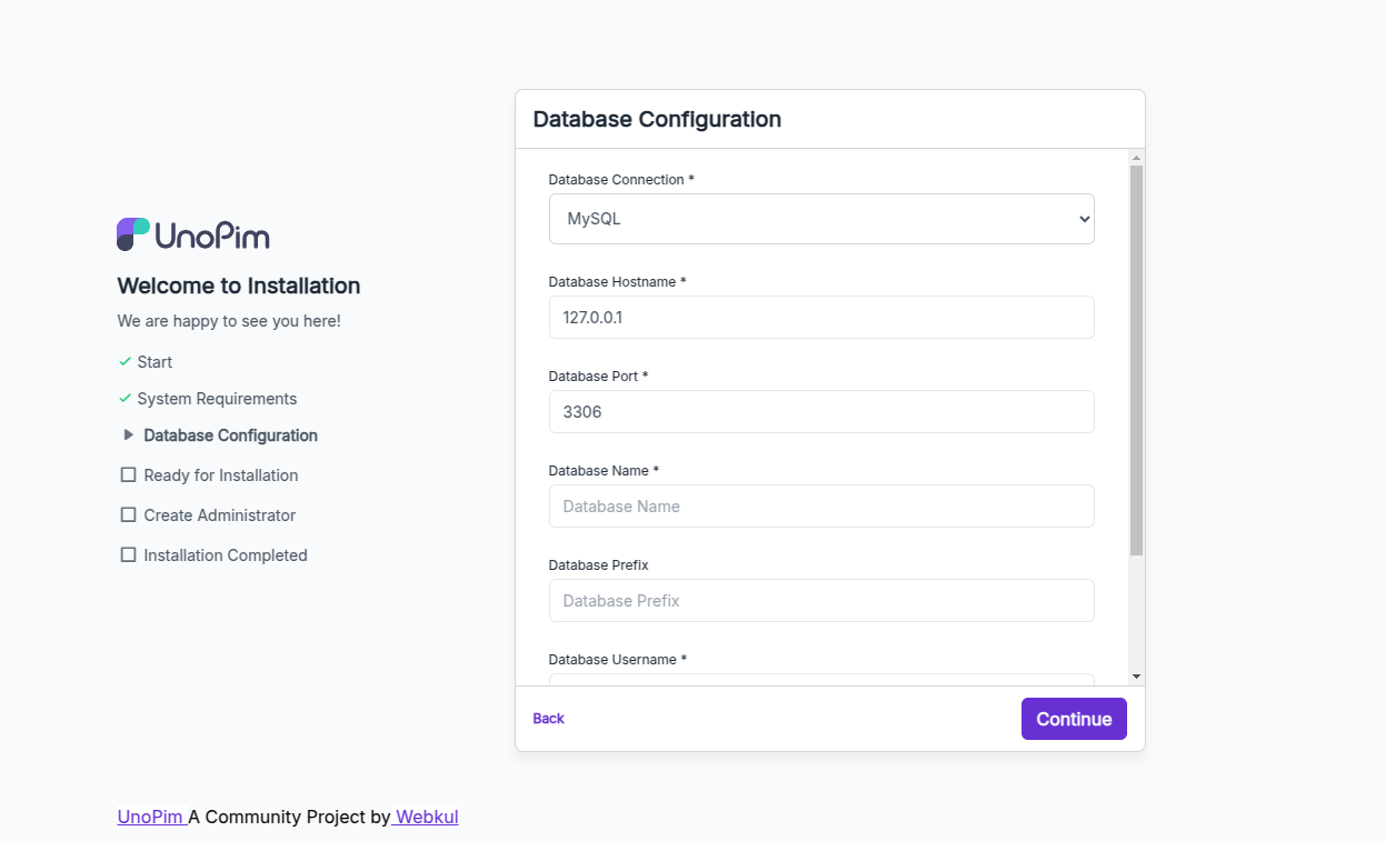 Database-Configuration