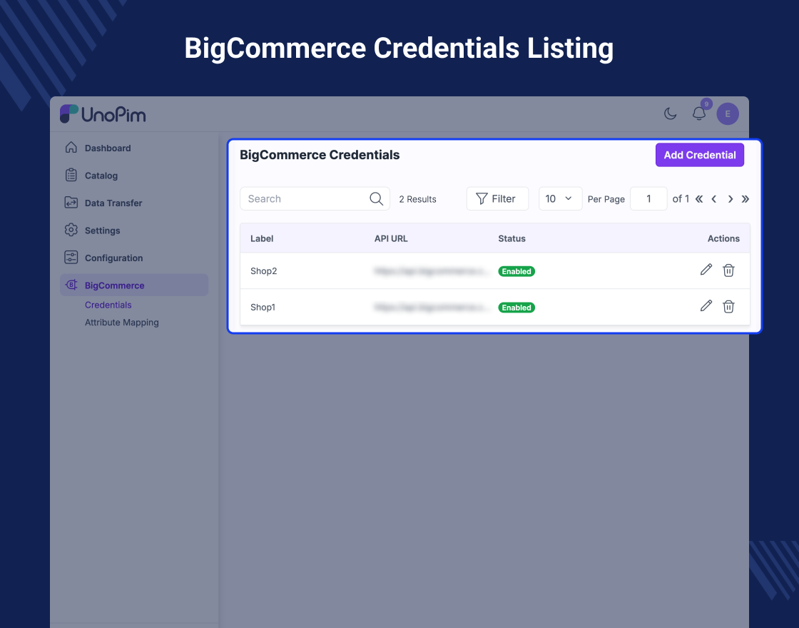 UnoPim BigCommerce Connector Slider Image 0