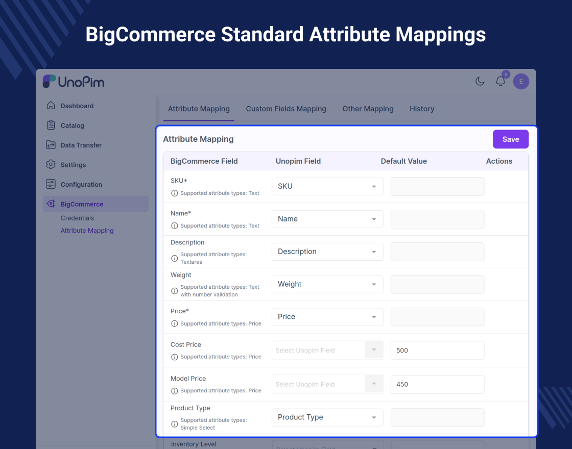 UnoPim BigCommerce Connector Slider Image 3