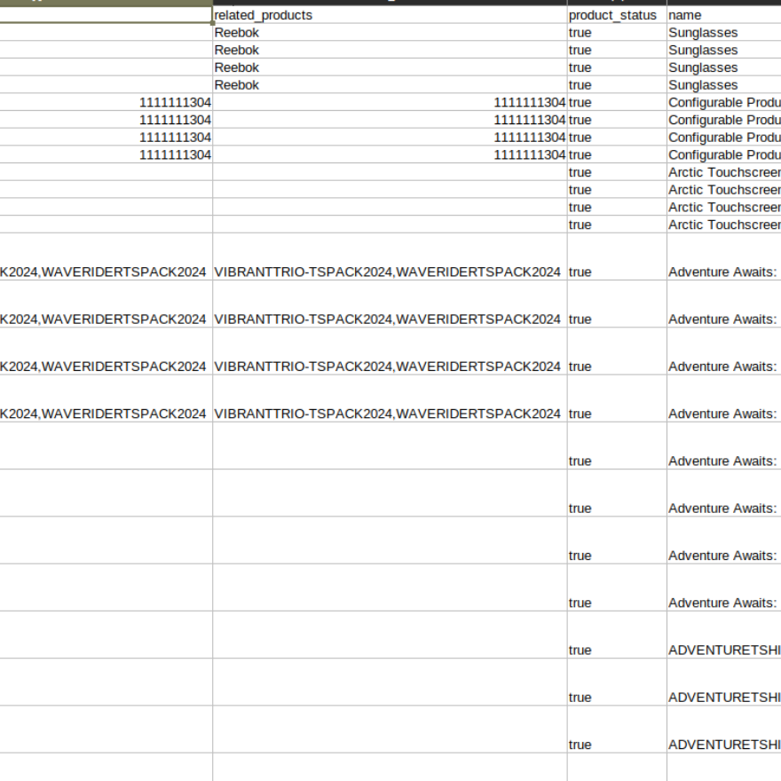 csv file